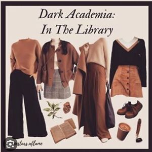 Come see my live show!  In the Library with the Dark Academia Librarian style.